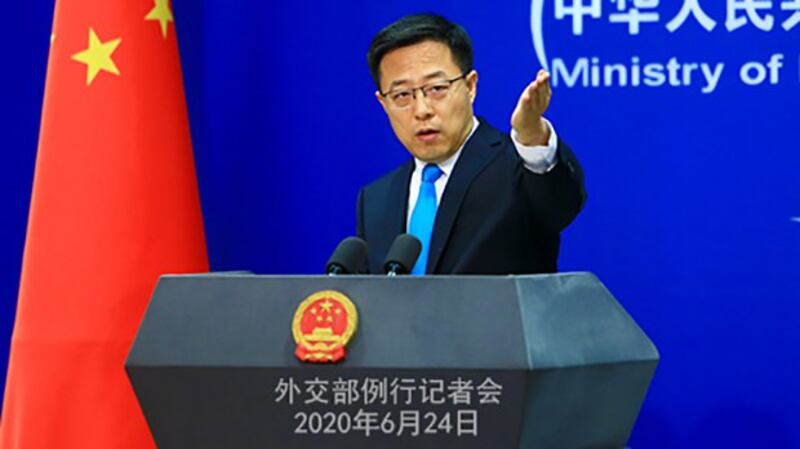 中国外交部发言人赵立坚(中国外交部官网)