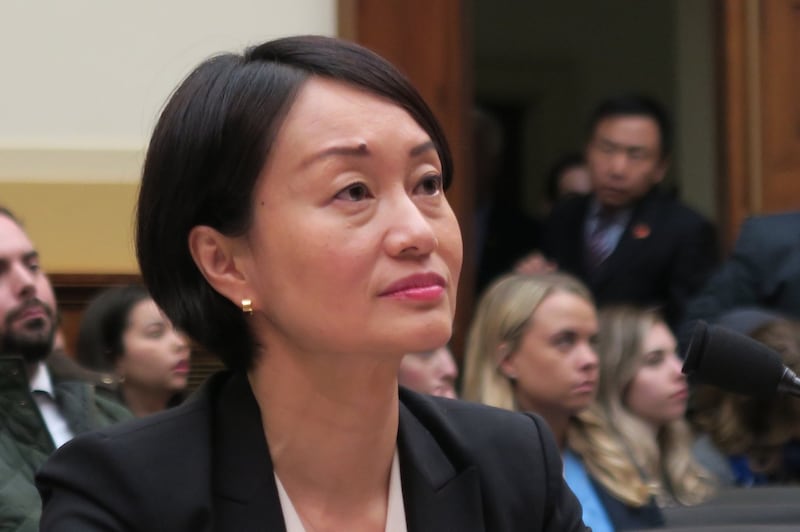 美国兰德公司的流行病学家黄志环(Jennifer Bouey)博士 。 (自由亚洲电台记者唐家婕华盛顿摄)